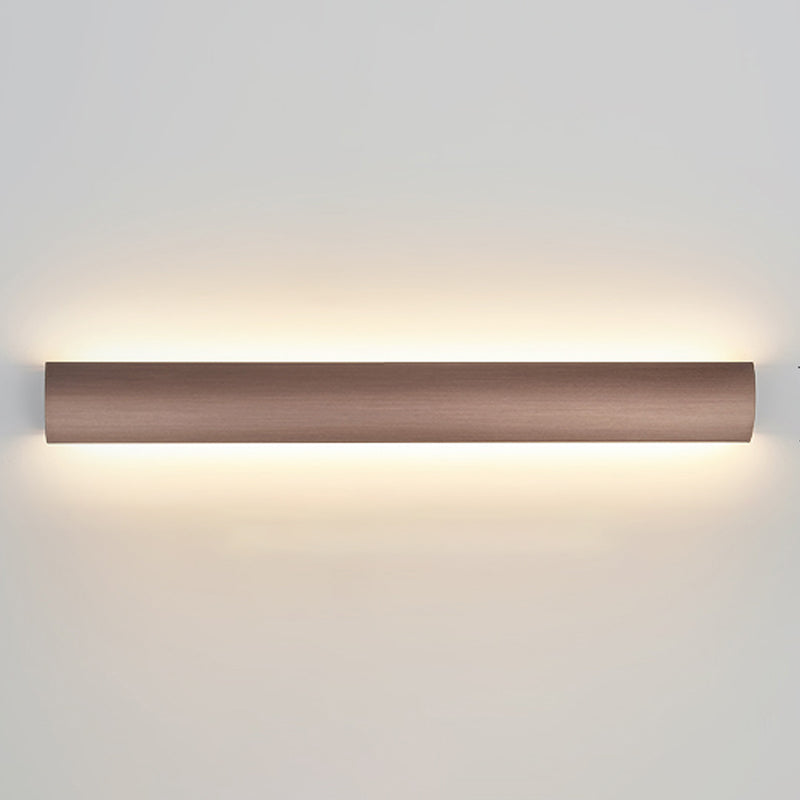 Metal Linear Shade Wall Sconce Modern Style 1-Light Wall Mount Lighting