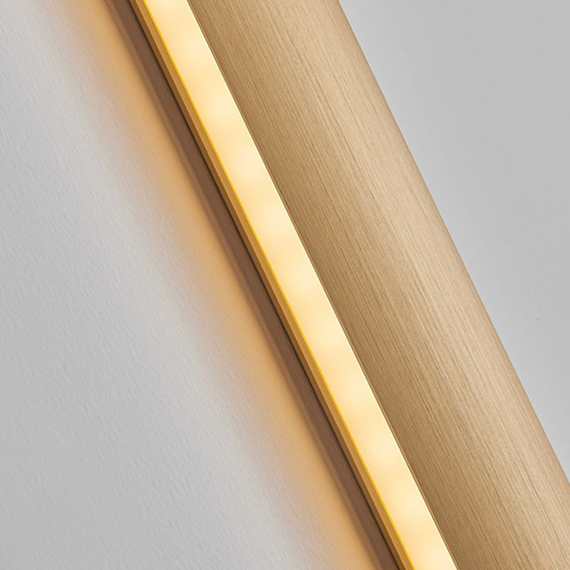Metal Linear Shade Wall Sconce Modern Style 1-Light Wall Mount Lighting