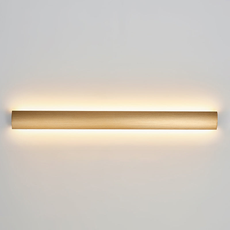 Metal Linear Shade Wall Sconce Modern Style 1-Light Wall Mount Lighting