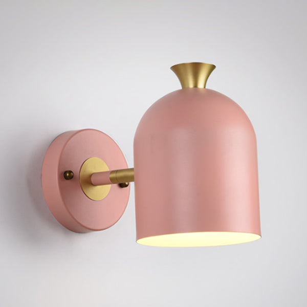 Cylinder Wall Sconce Lighting Modern Style Metal 1 Light Wall Mounted Light