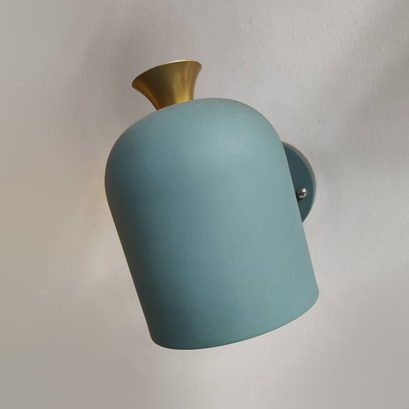 Cylinder Wall Sconce Lighting Modern Style Metal 1 Light Wall Mounted Light