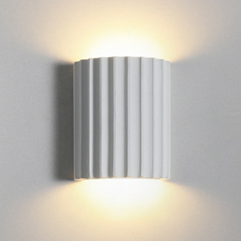 Half-Cylinder Wall Sconce Lighting Modern Style Metal 2 Lights Wall Washer Sconce