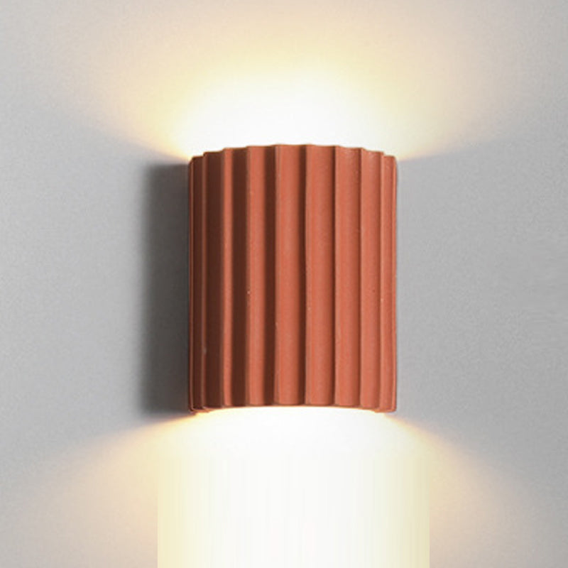 Half-Cylinder Wall Sconce Lighting Modern Style Metal 2 Lights Wall Washer Sconce