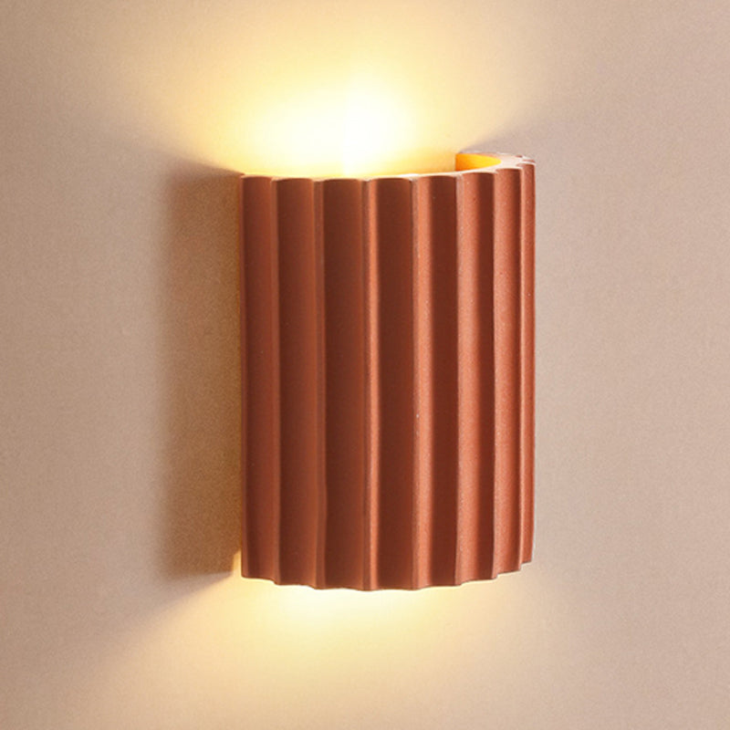 Half-Cylinder Wall Sconce Lighting Modern Style Metal 2 Lights Wall Washer Sconce
