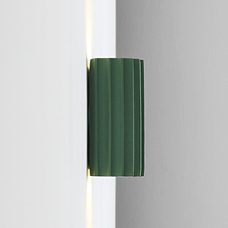 Half-Cylinder Wall Sconce Lighting Modern Style Metal 2 Lights Wall Washer Sconce