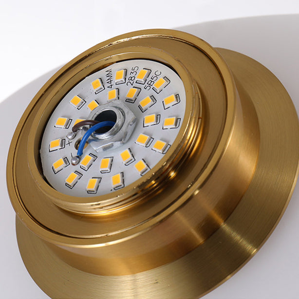 Nordic Style LED Wall Light Cobblestone Shape Wall Lamp with Glass Shade for Living