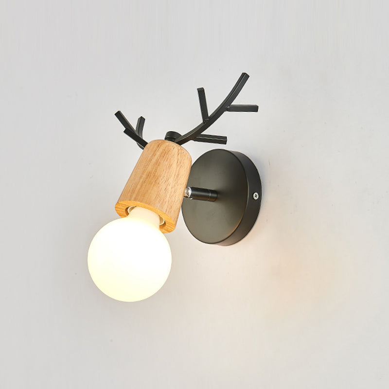 Nordic Metal Wall Light Colorful Single Light Wall Sconce for Living Room