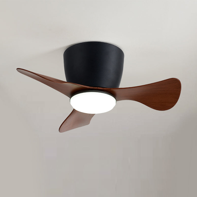 Metal Geometry Shape Ceiling Fan Light Kids Style 1-Light Ceiling Fan Lighting for Bedroom