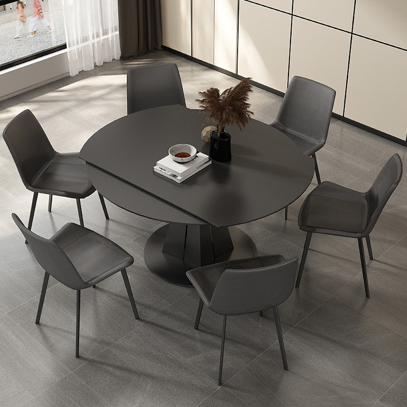 Modern Style Sintered Stone Dining Round Table Set 1/3/4/7 Pieces Dining Set