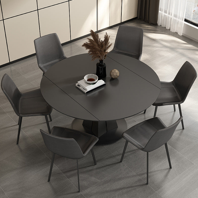Modern Style Sintered Stone Dining Round Table Set 1/3/4/7 Pieces Dining Set