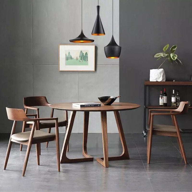 Living Room Simple Style Wood Dining Table Round Dining Table