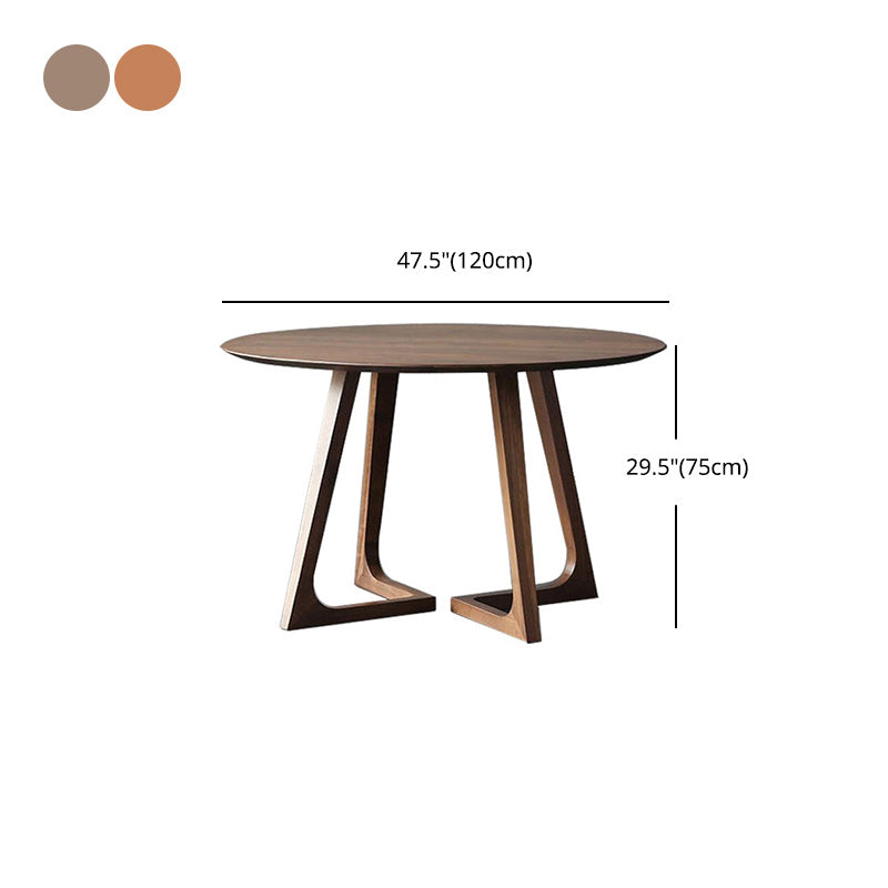Living Room Simple Style Wood Dining Table Round Dining Table