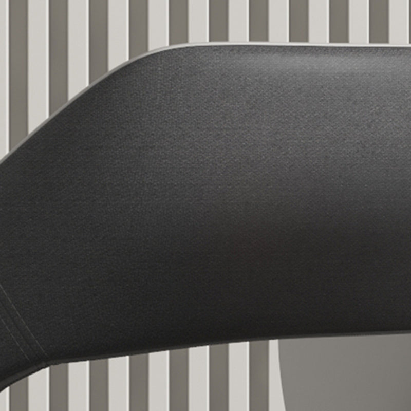 Metal Indoor Upholstered Chair with Arms Metallic Finish Open Back Side Chair