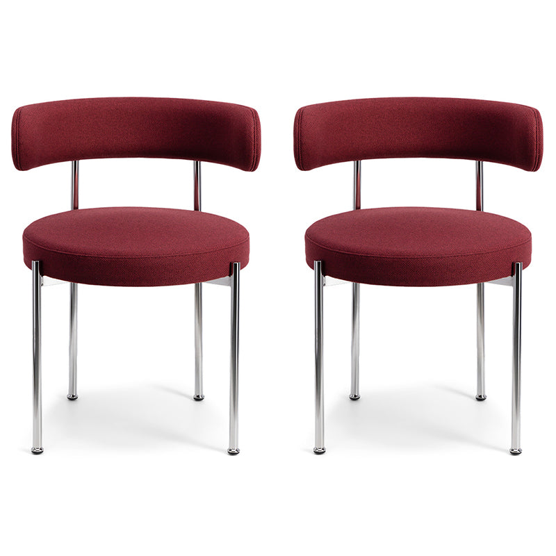 Modern Style Open Back Chair Upholstered Dining Side Chair for Indoor