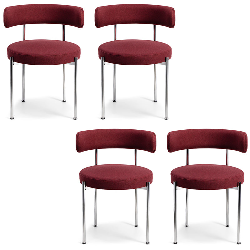 Modern Style Open Back Chair Upholstered Dining Side Chair for Indoor