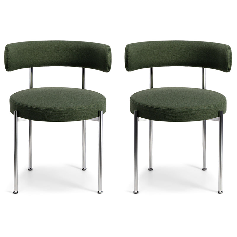 Modern Style Open Back Chair Upholstered Dining Side Chair for Indoor