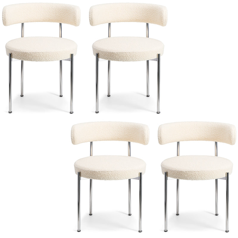 Modern Style Open Back Chair Upholstered Dining Side Chair for Indoor