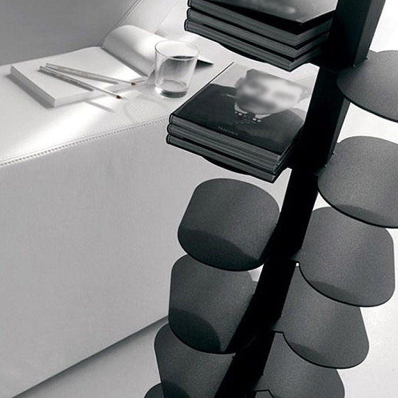 Contemporary Style Metal Bookcase Open Bookshelf for Living Room