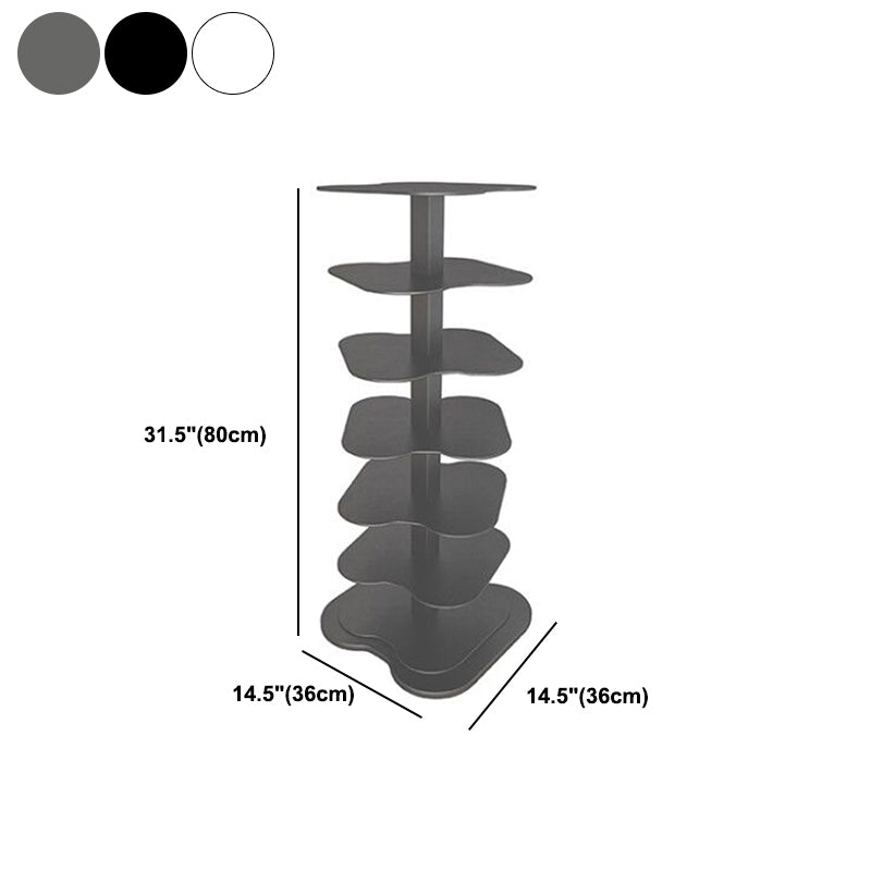 Contemporary Style Metal Bookcase Open Bookshelf for Living Room