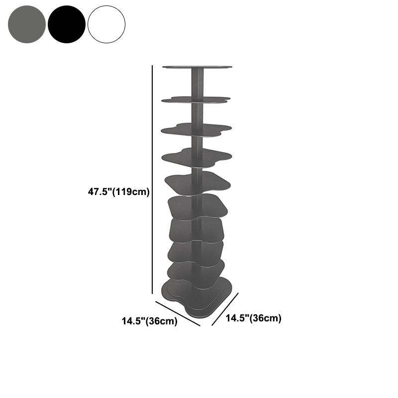 Contemporary Style Metal Bookcase Open Bookshelf for Living Room