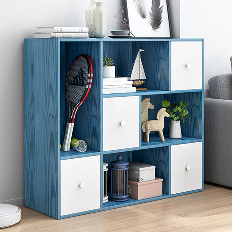Modern & Contemporary Shelf Bookcase Closed Back Bookshelf for Office
