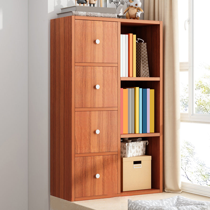 Modern & Contemporary Shelf Bookcase Closed Back Bookshelf for Office