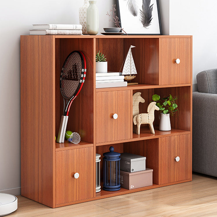 Modern & Contemporary Shelf Bookcase Closed Back Bookshelf for Office