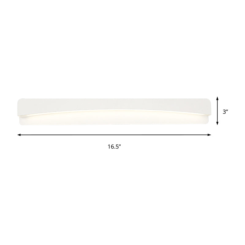 Acryl rechteckige Eitelkeitsbeleuchtung modernistische LED -LED -Leuchte in natürlichem Licht, 16,5 "/20,5"/24,5 "breit