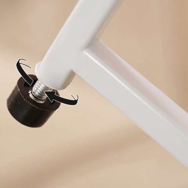 Modern Style Metal Bookcase White Open Bookshelf for Living Room