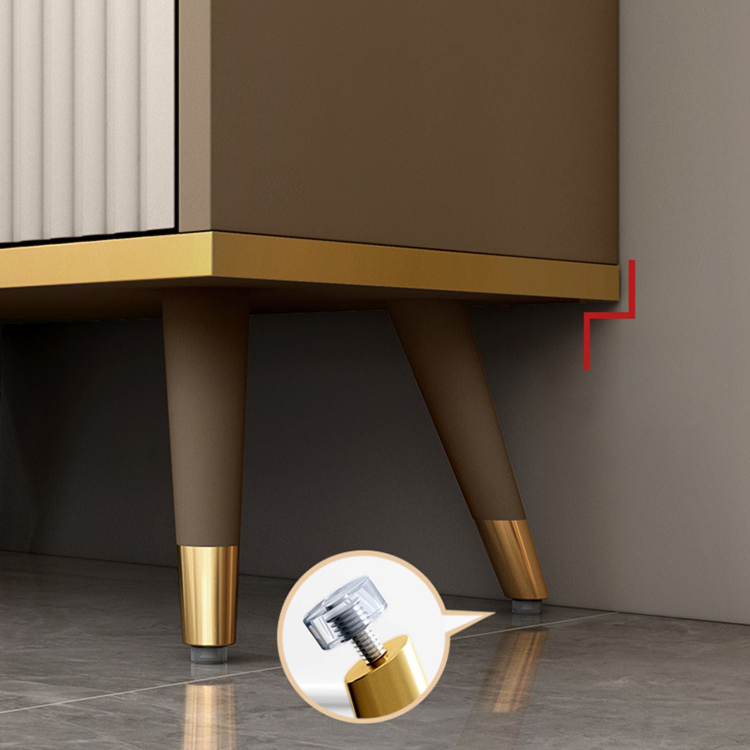 Rectangle Closed Back Bookcase Modern Wooden Bookshelf with Drawers