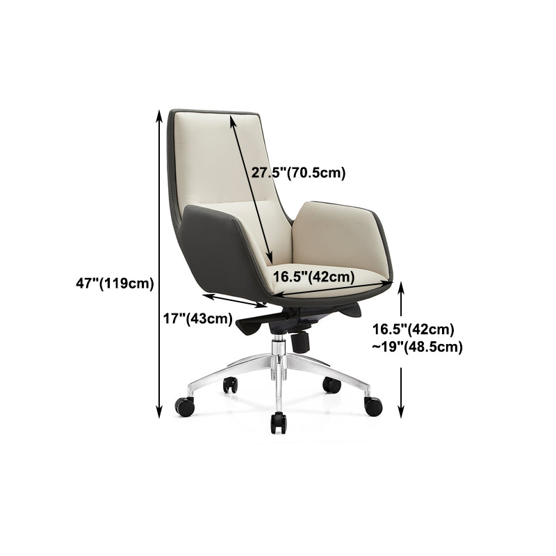 Executive Ergonomic Computer Chair Metal Base Contemporary Office Chair