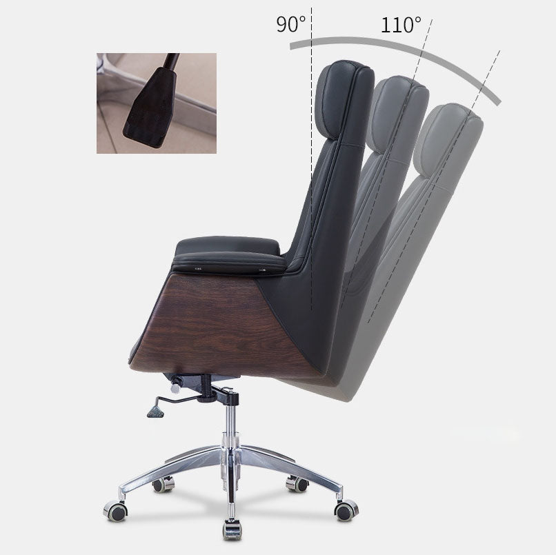 Contemporary Style Office Chair Adjustable Task Chair with Wheels