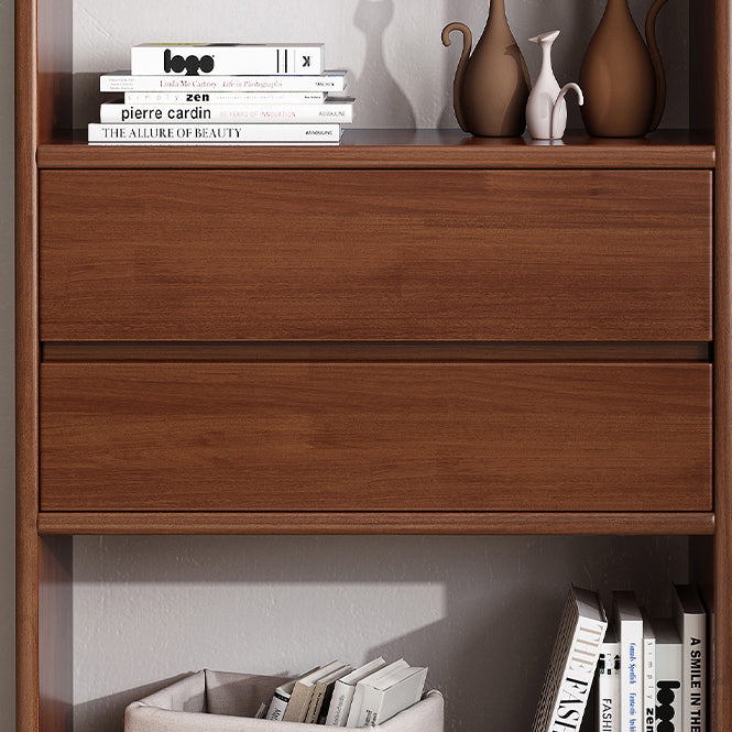 Standard Bookshelf Wooden Shelf Bookcase, 23.62" L x 11.81" W x 66.93" H