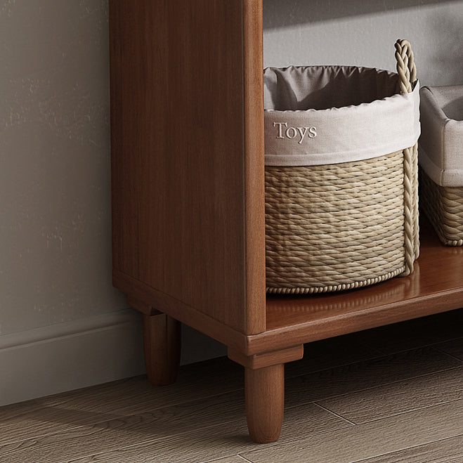 Standard Bookshelf Wooden Shelf Bookcase, 23.62" L x 11.81" W x 66.93" H