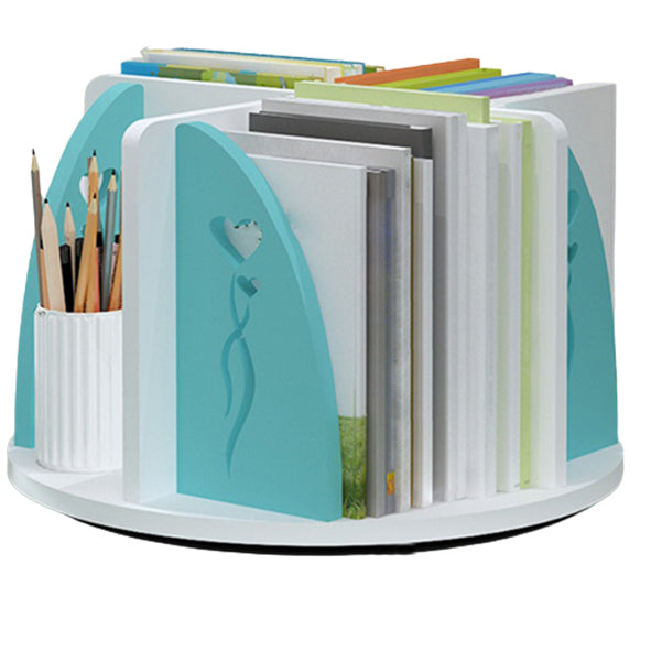 Engineered Wood Shelf Bookcase Contemporary Bookshelf for Office