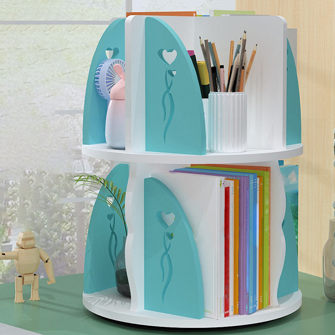 Engineered Wood Shelf Bookcase Contemporary Bookshelf for Office