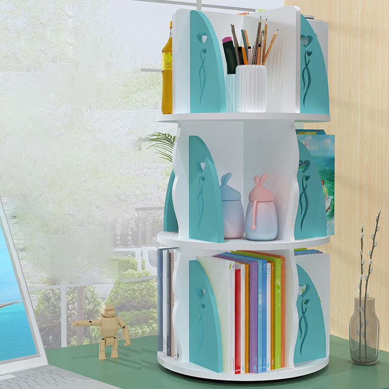 Engineered Wood Shelf Bookcase Contemporary Bookshelf for Office