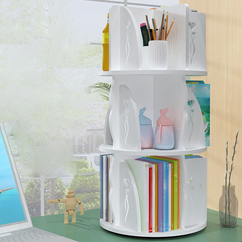 Engineered Wood Shelf Bookcase Contemporary Bookshelf for Office