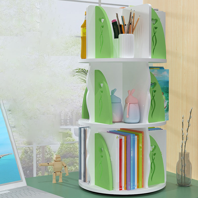 Engineered Wood Shelf Bookcase Contemporary Bookshelf for Office