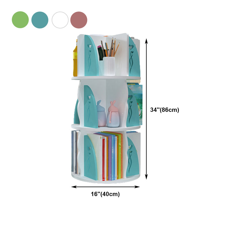 Engineered Wood Shelf Bookcase Contemporary Bookshelf for Office