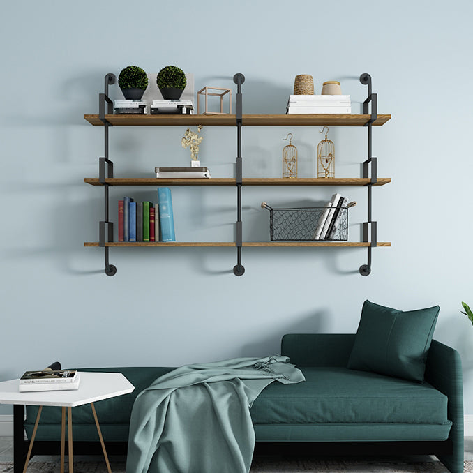 9.87"W Bookshelf Contemporary Style Wall Mounted Bookcase for Home Study Room