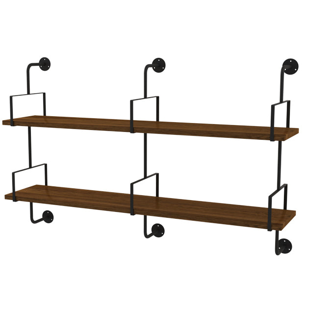 9.87"W Bookshelf Contemporary Style Wall Mounted Bookcase for Home Study Room