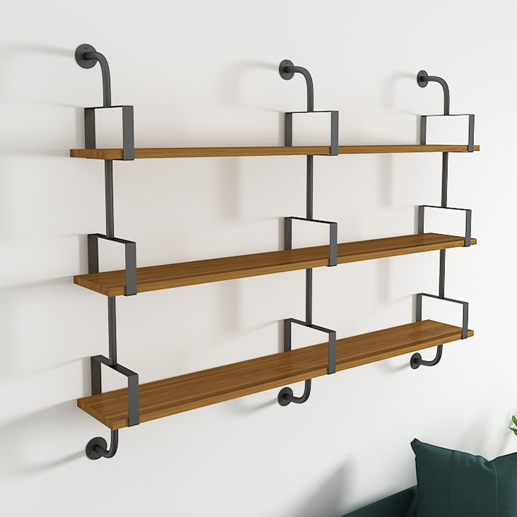 9.87"W Bookshelf Contemporary Style Wall Mounted Bookcase for Home Study Room