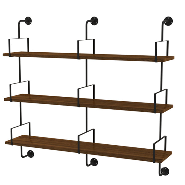 9.87"W Bookshelf Contemporary Style Wall Mounted Bookcase for Home Study Room