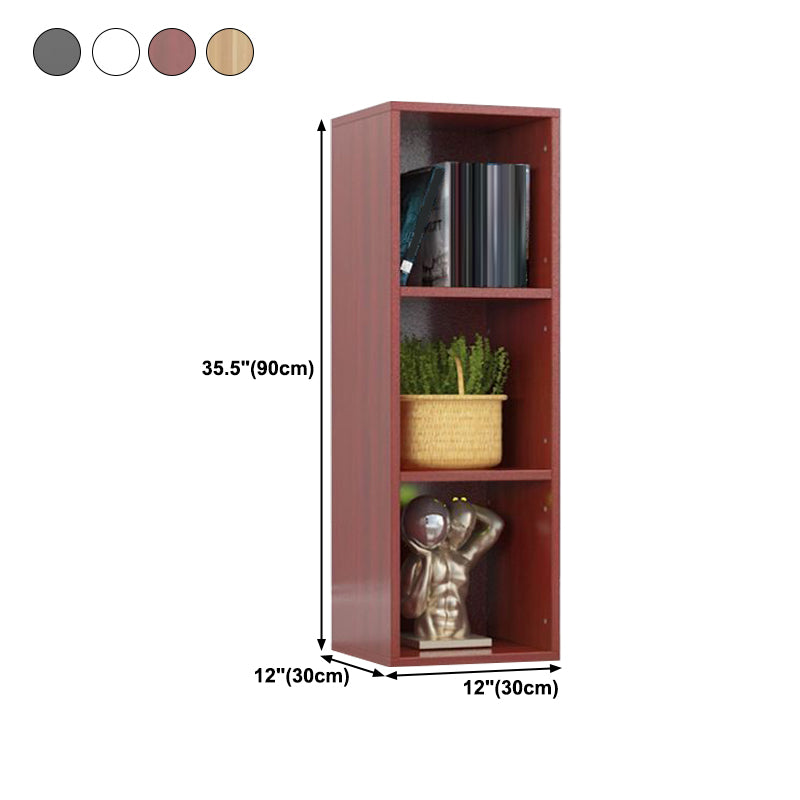 11.81"W Bookshelf Closed Back Contemporary Style Bookcase for Home Office