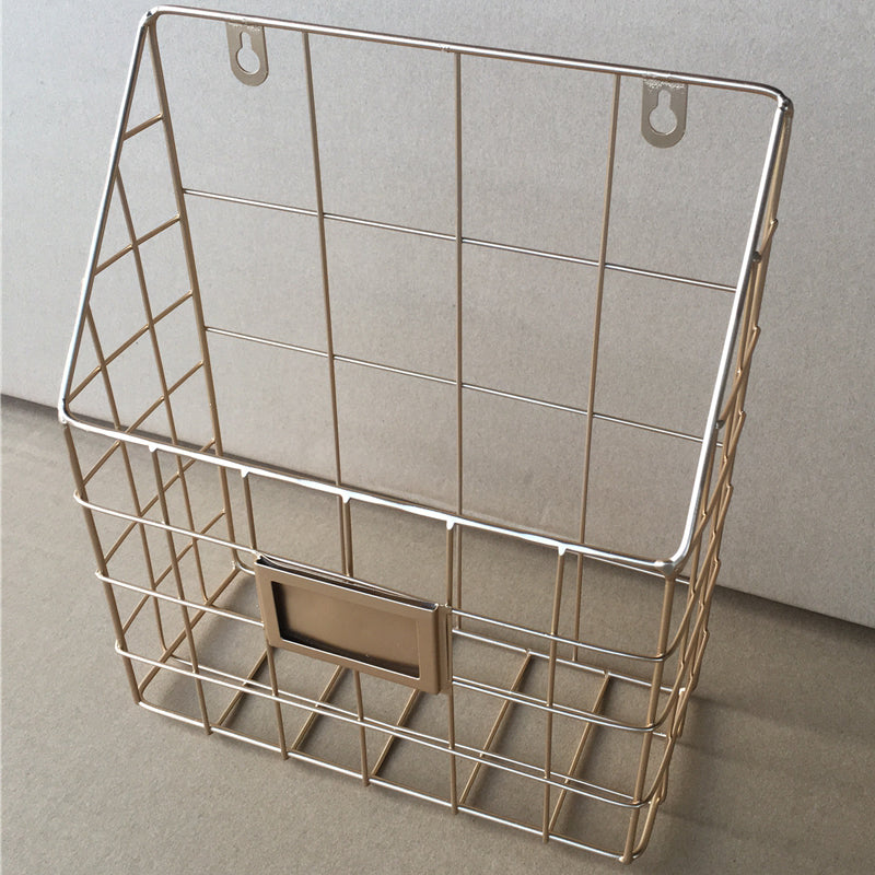 Wall Mounted Bookshelf Contemporary Style Bookcase for Home Study Room