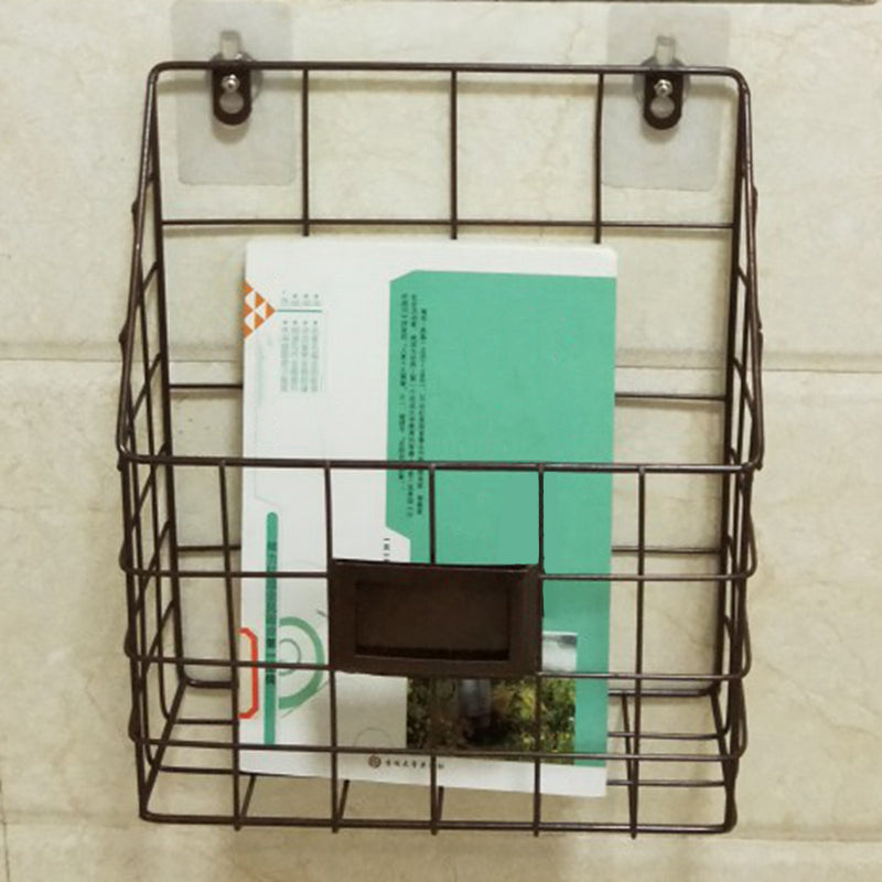 Wall Mounted Bookshelf Contemporary Style Bookcase for Home Study Room