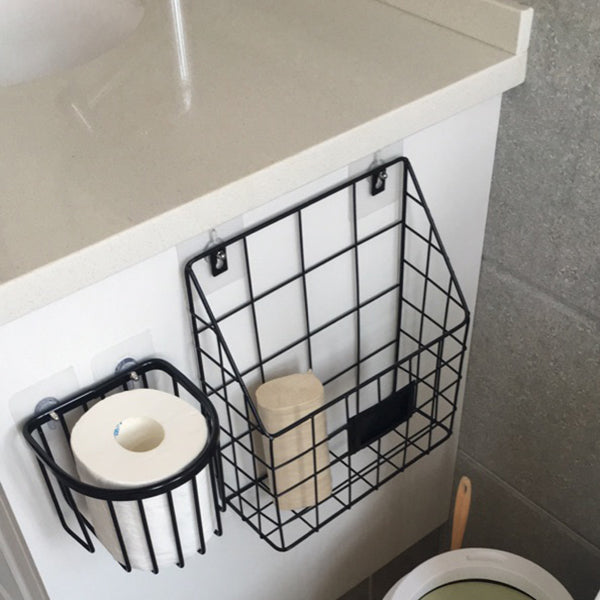 Wall Mounted Bookshelf Contemporary Style Bookcase for Home Study Room