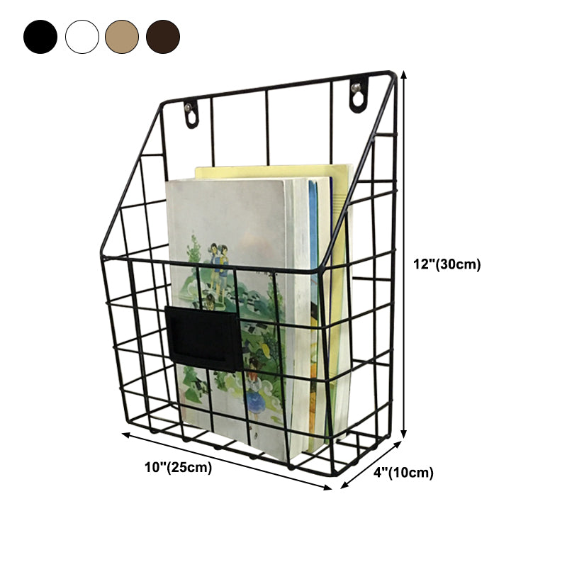 Wall Mounted Bookshelf Contemporary Style Bookcase for Home Study Room