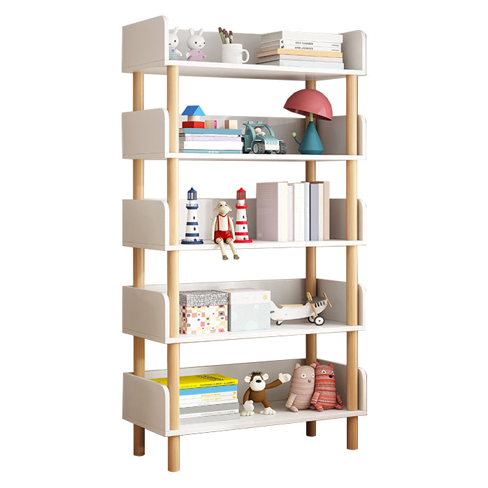 Modern Style Bookshelf Engineer Wood Open Back Bookcase for Home